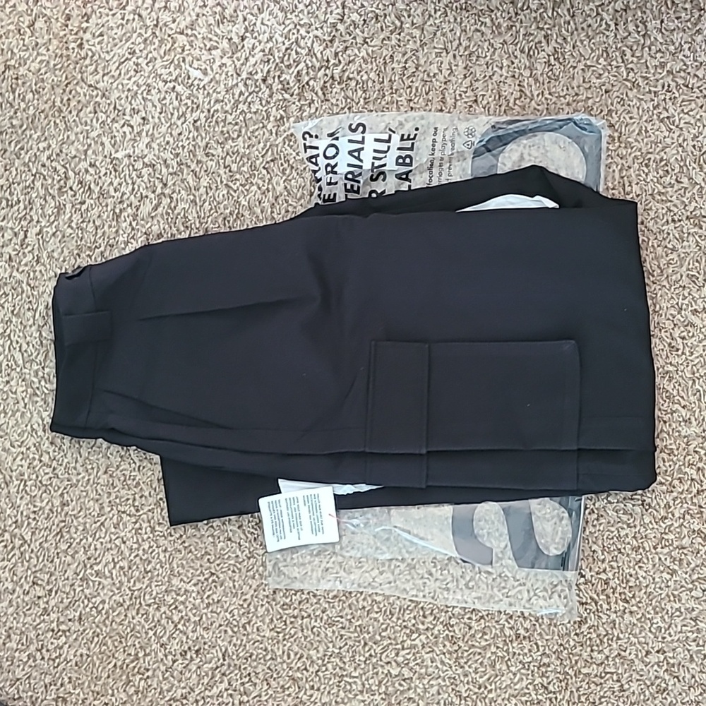 ASOS Tall Tailored cargo trouser - black